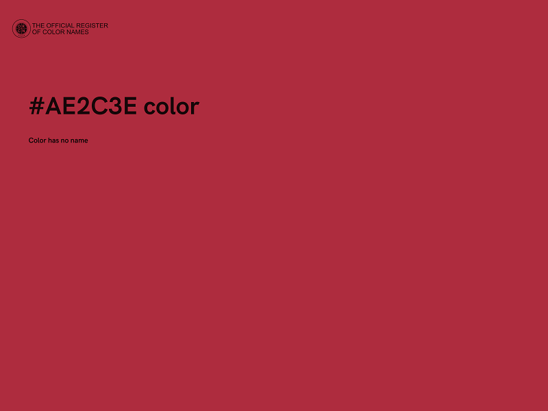 #AE2C3E color image