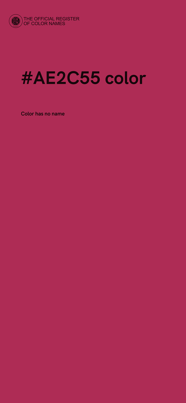 #AE2C55 color image
