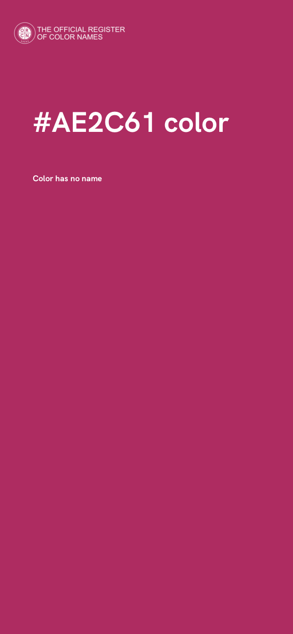 #AE2C61 color image