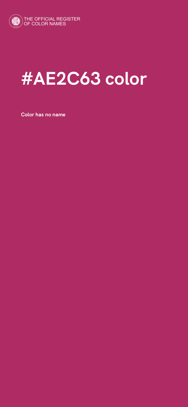 #AE2C63 color image