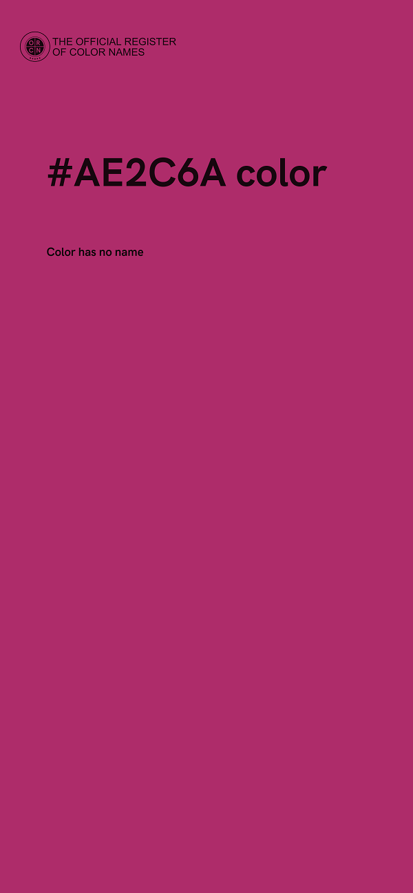 #AE2C6A color image