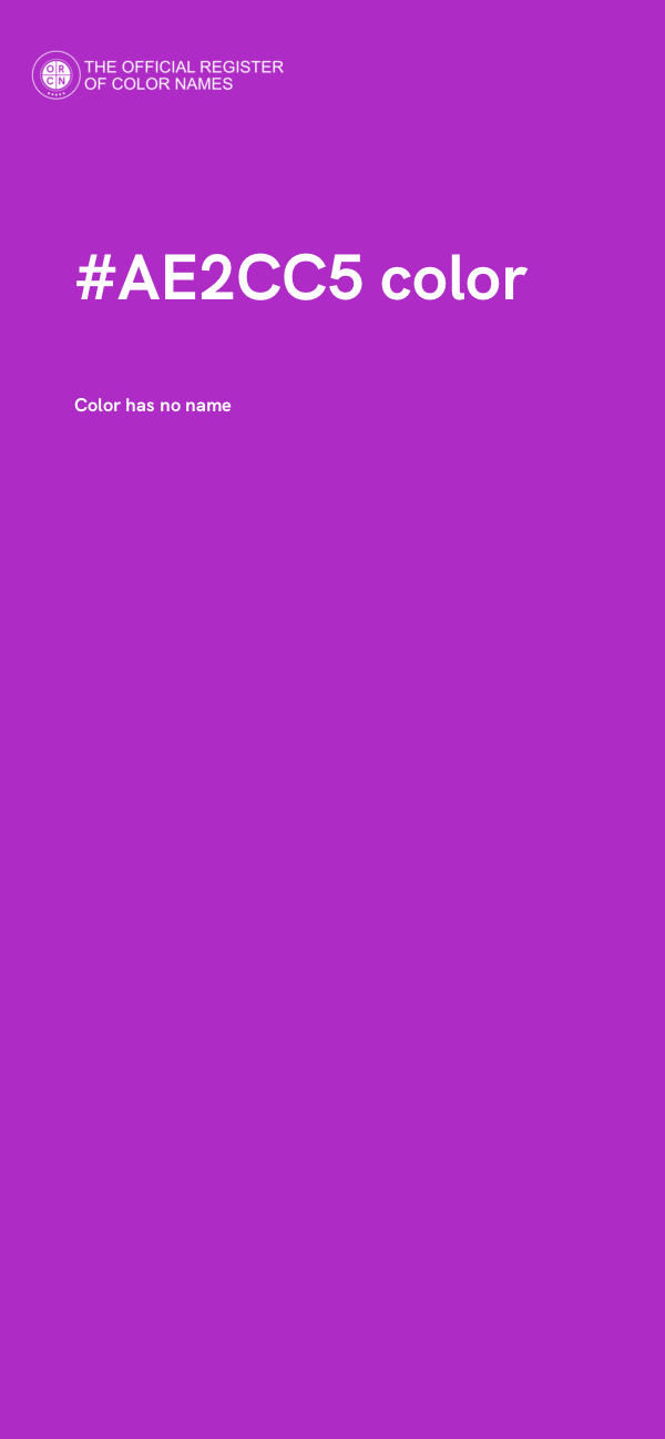#AE2CC5 color image