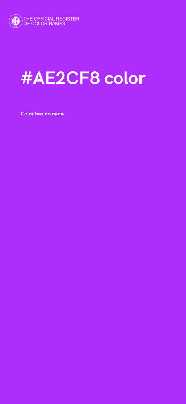 #AE2CF8 color image