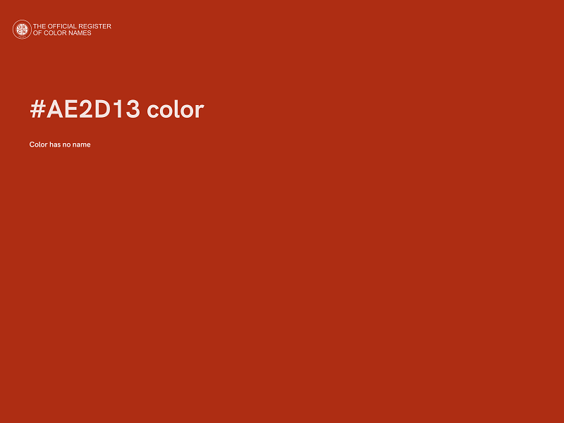 #AE2D13 color image