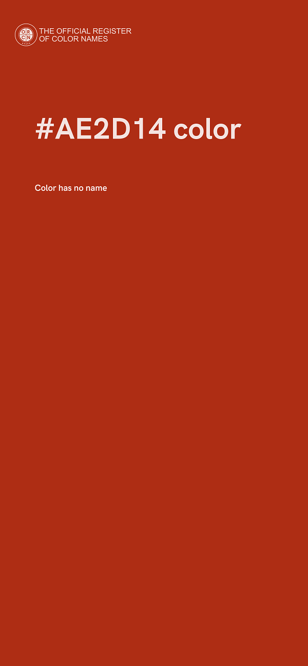 #AE2D14 color image