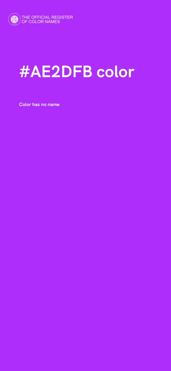 #AE2DFB color image