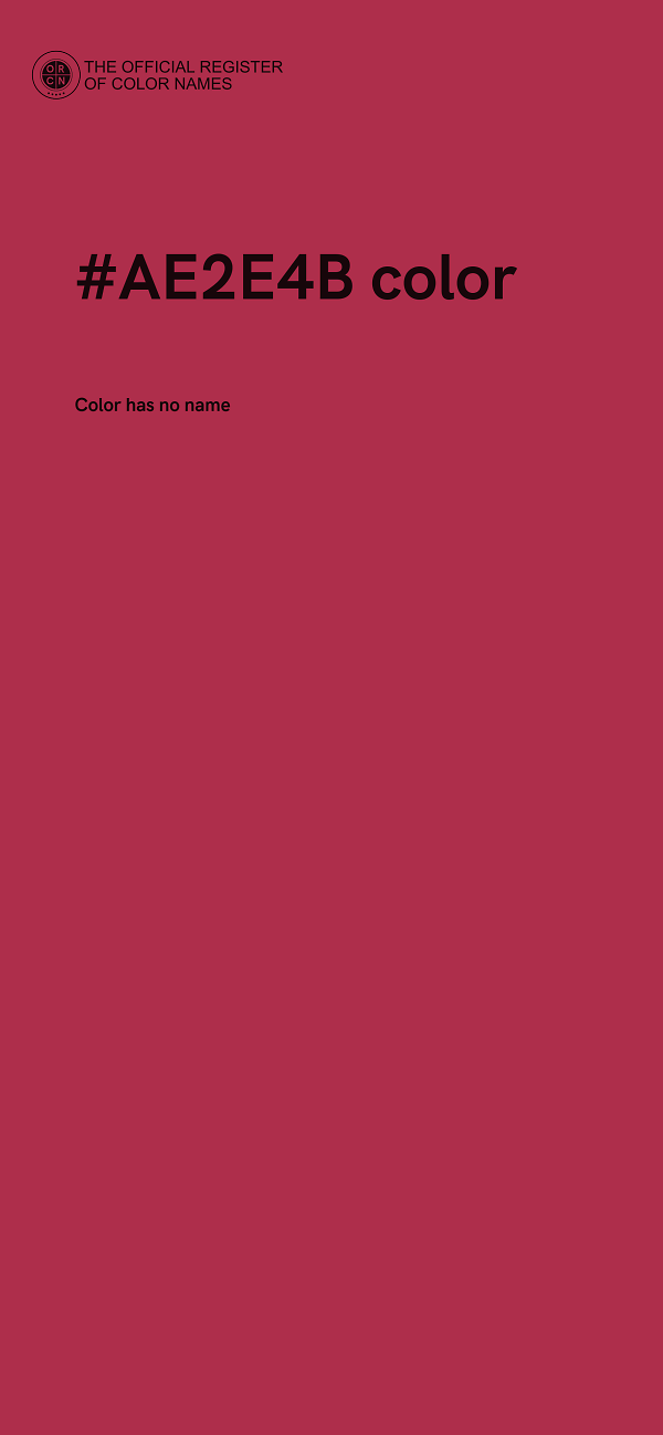 #AE2E4B color image