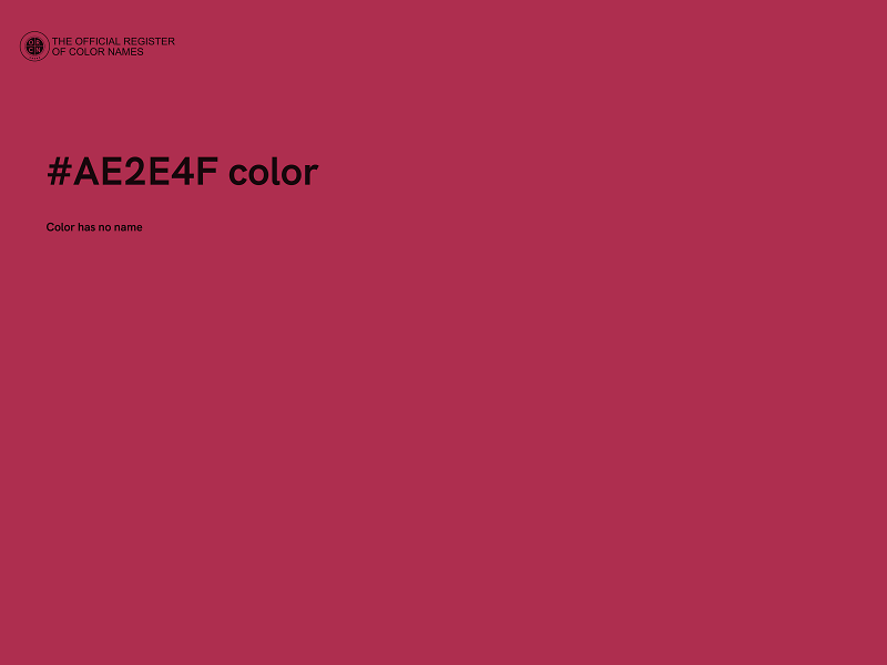 #AE2E4F color image