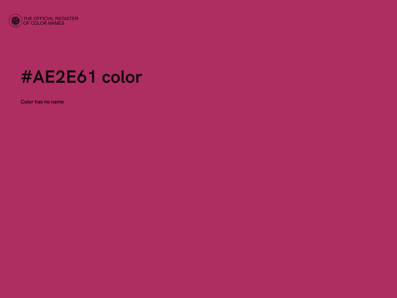 #AE2E61 color image