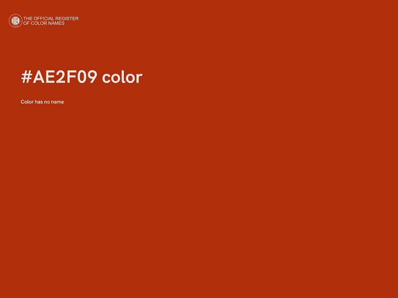 #AE2F09 color image