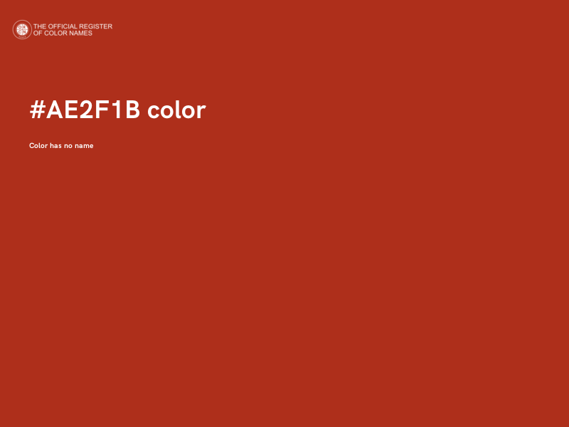 #AE2F1B color image