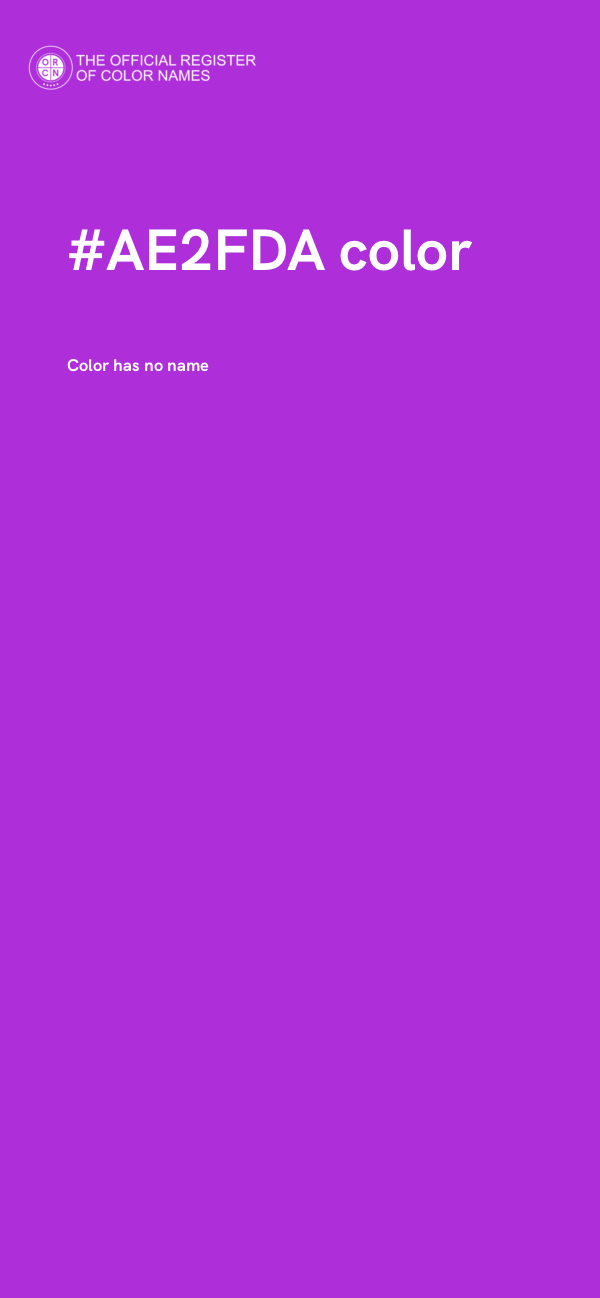 #AE2FDA color image