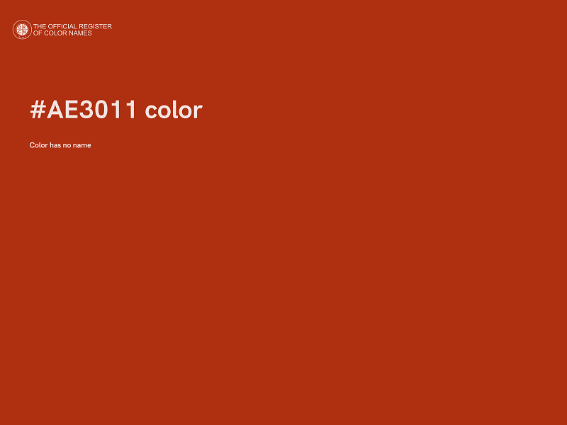 #AE3011 color image