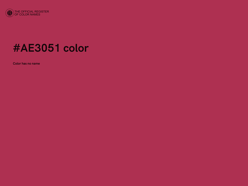 #AE3051 color image