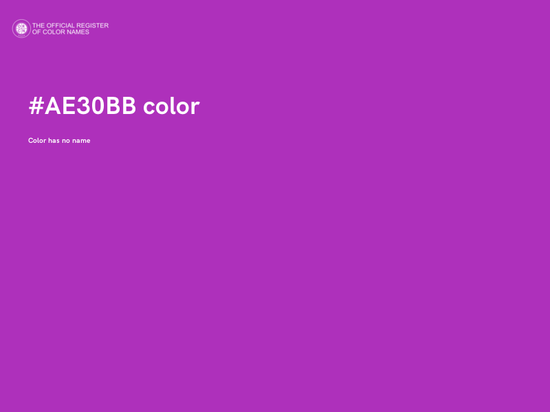 #AE30BB color image