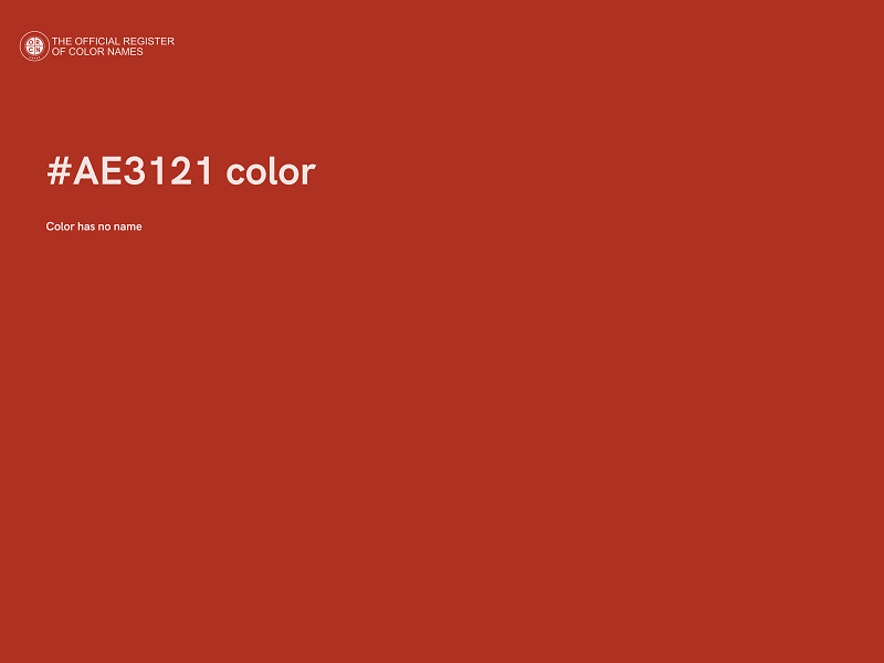#AE3121 color image