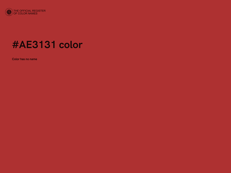 #AE3131 color image