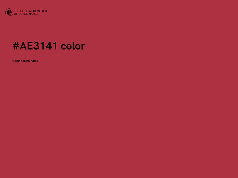 #AE3141 color image