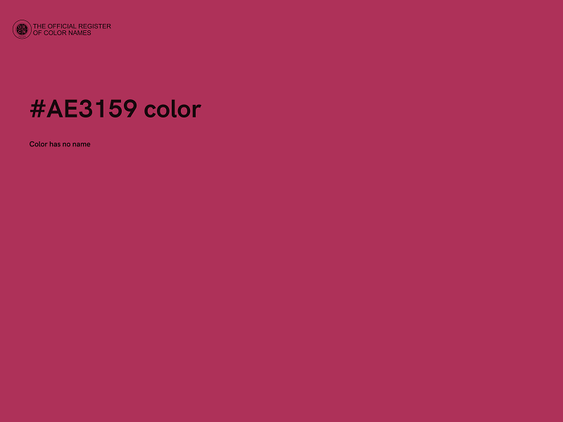 #AE3159 color image