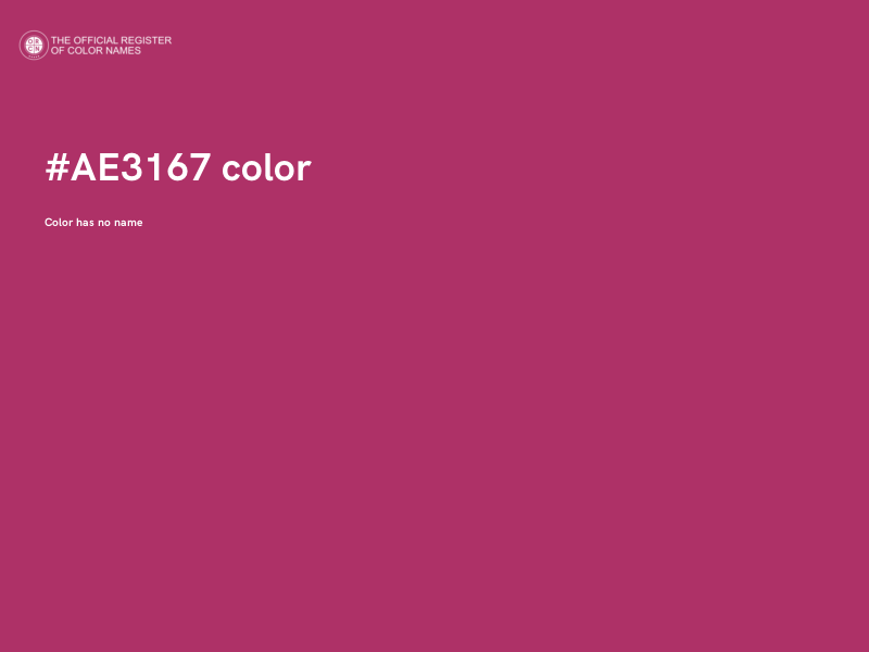 #AE3167 color image