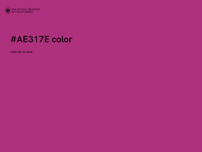 #AE317E color image