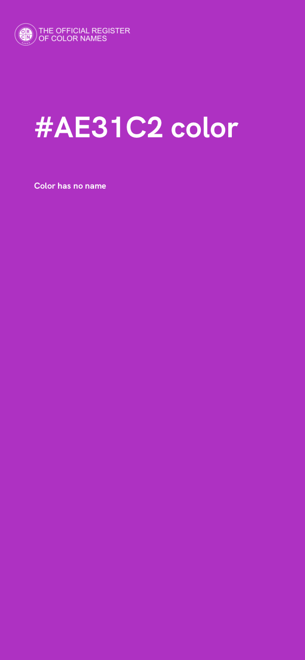#AE31C2 color image