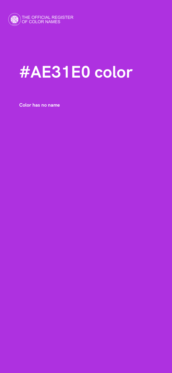 #AE31E0 color image