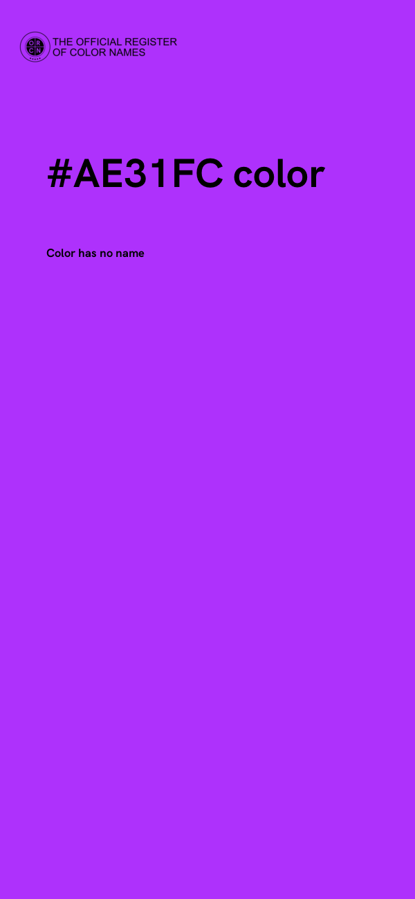 #AE31FC color image