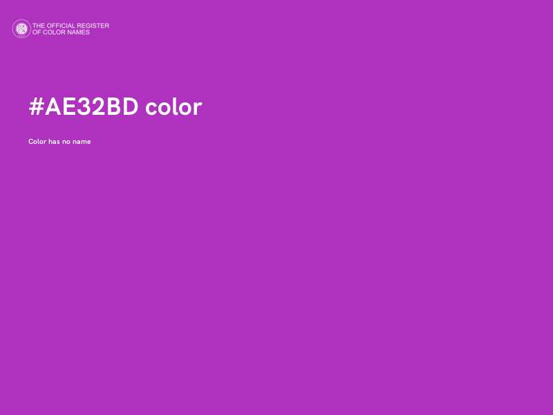 #AE32BD color image