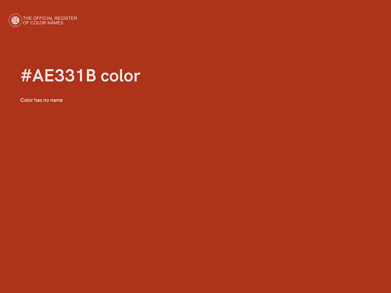 #AE331B color image