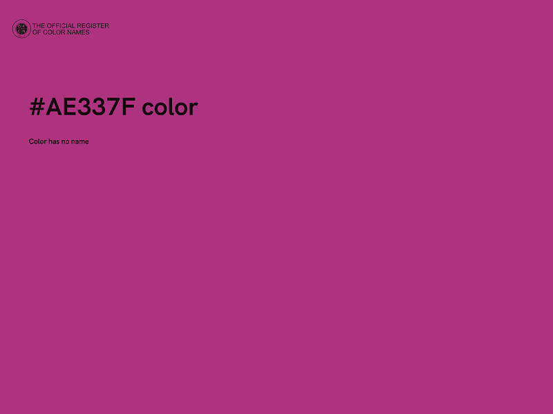 #AE337F color image