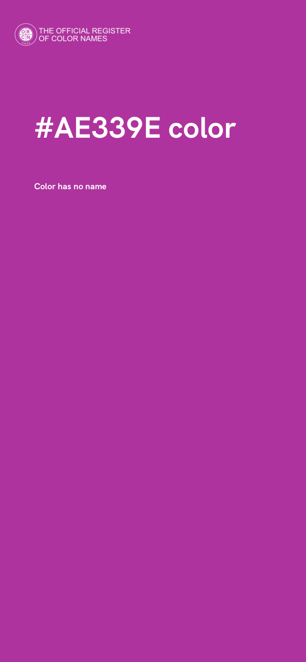 #AE339E color image