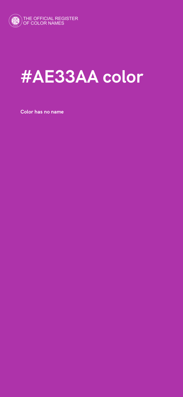 #AE33AA color image