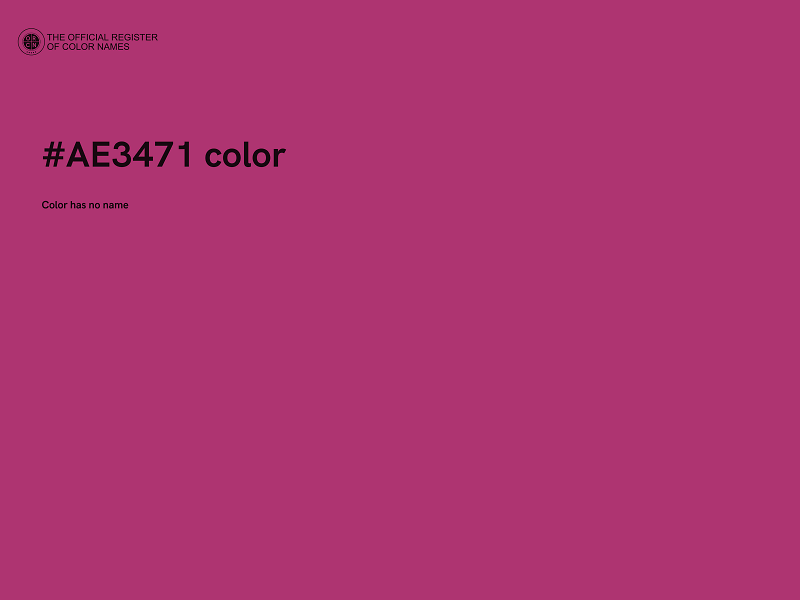 #AE3471 color image