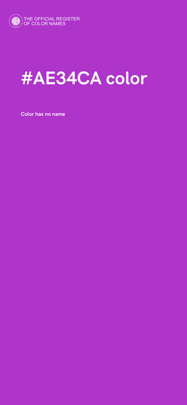#AE34CA color image