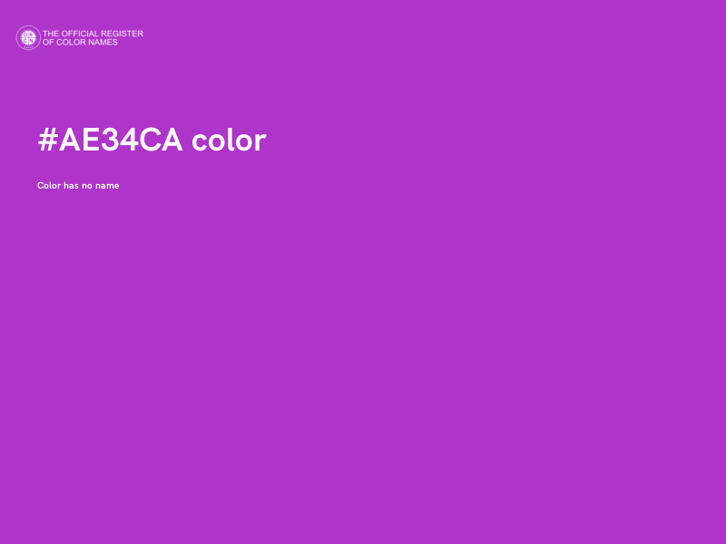 #AE34CA color image