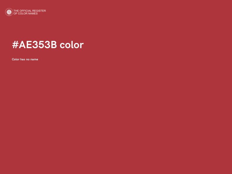 #AE353B color image