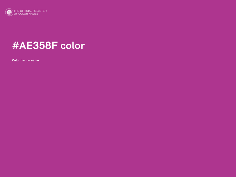 #AE358F color image