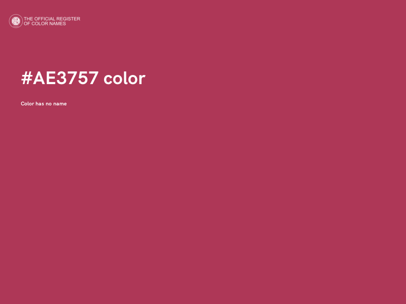 #AE3757 color image