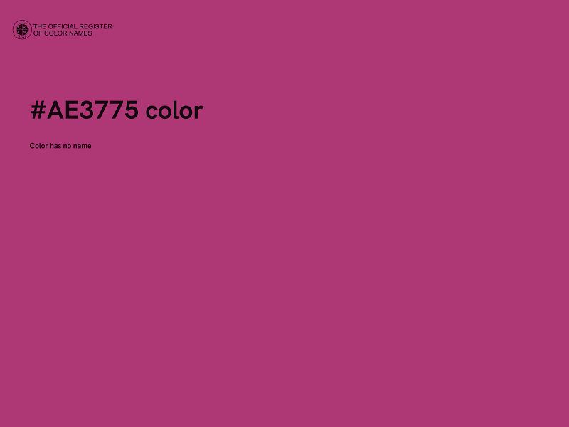 #AE3775 color image