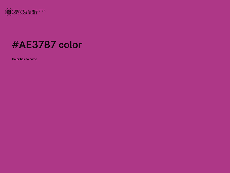 #AE3787 color image