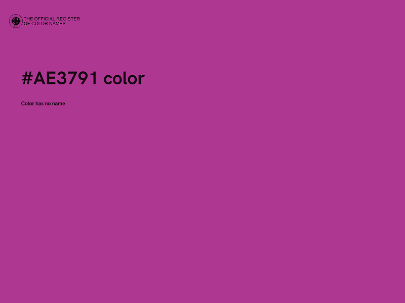 #AE3791 color image