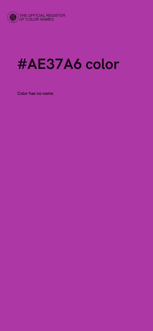 #AE37A6 color image