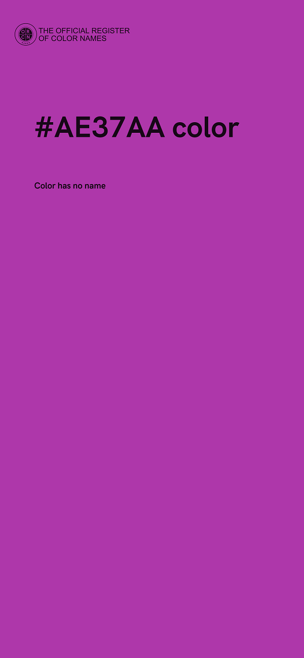 #AE37AA color image