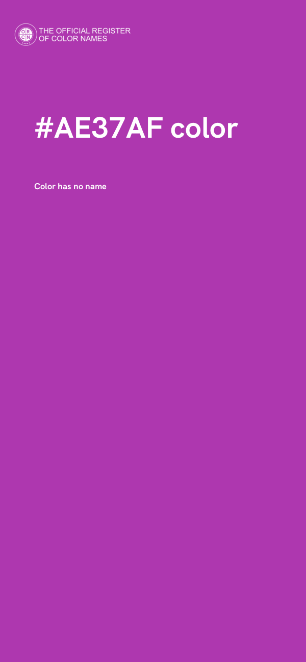 #AE37AF color image