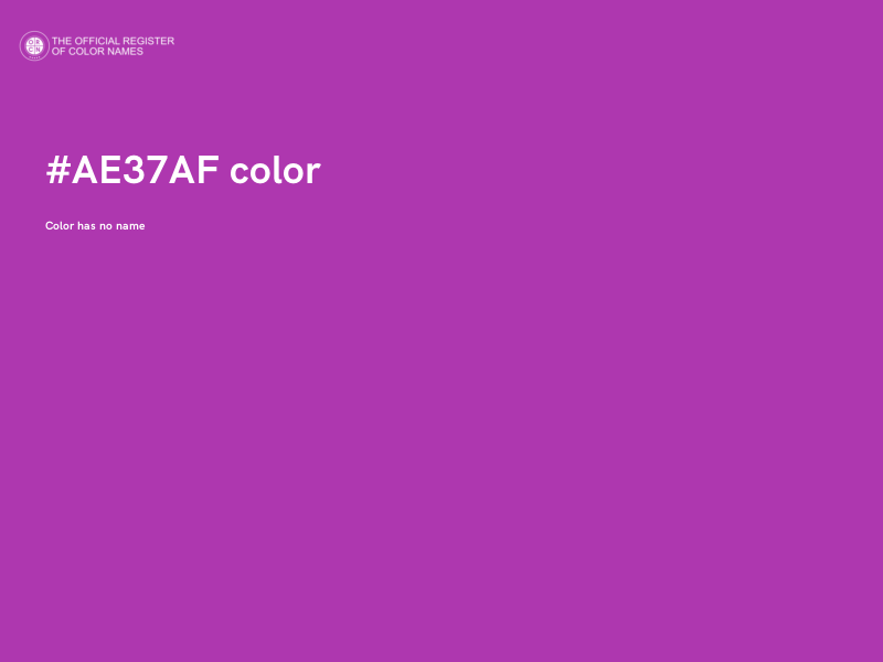 #AE37AF color image