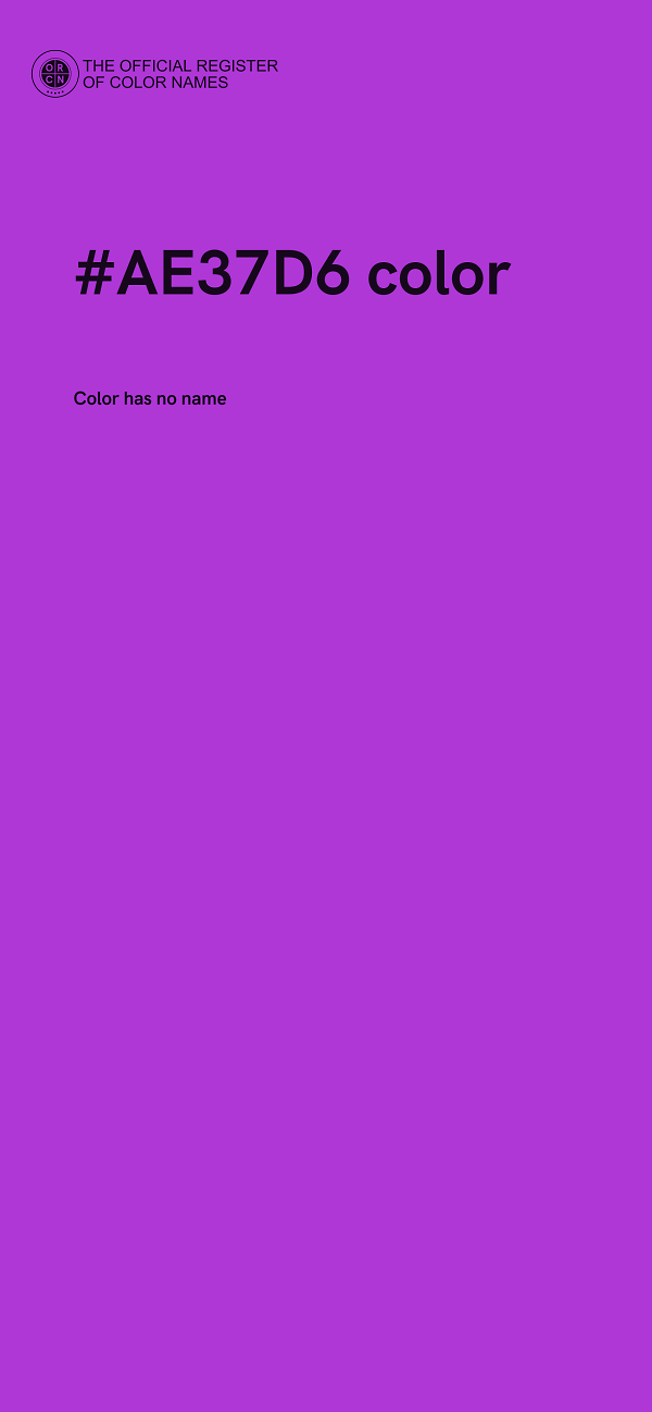 #AE37D6 color image