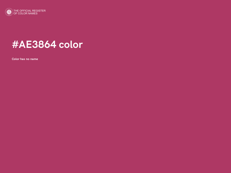 #AE3864 color image