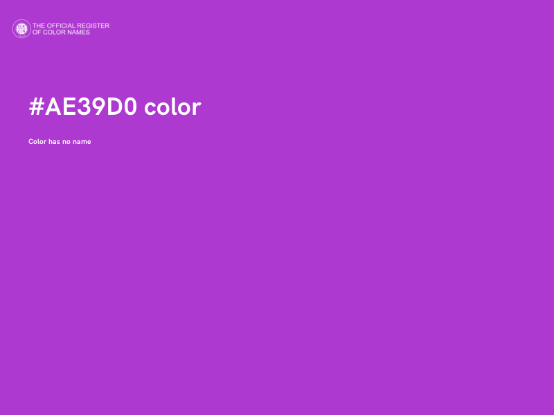 #AE39D0 color image