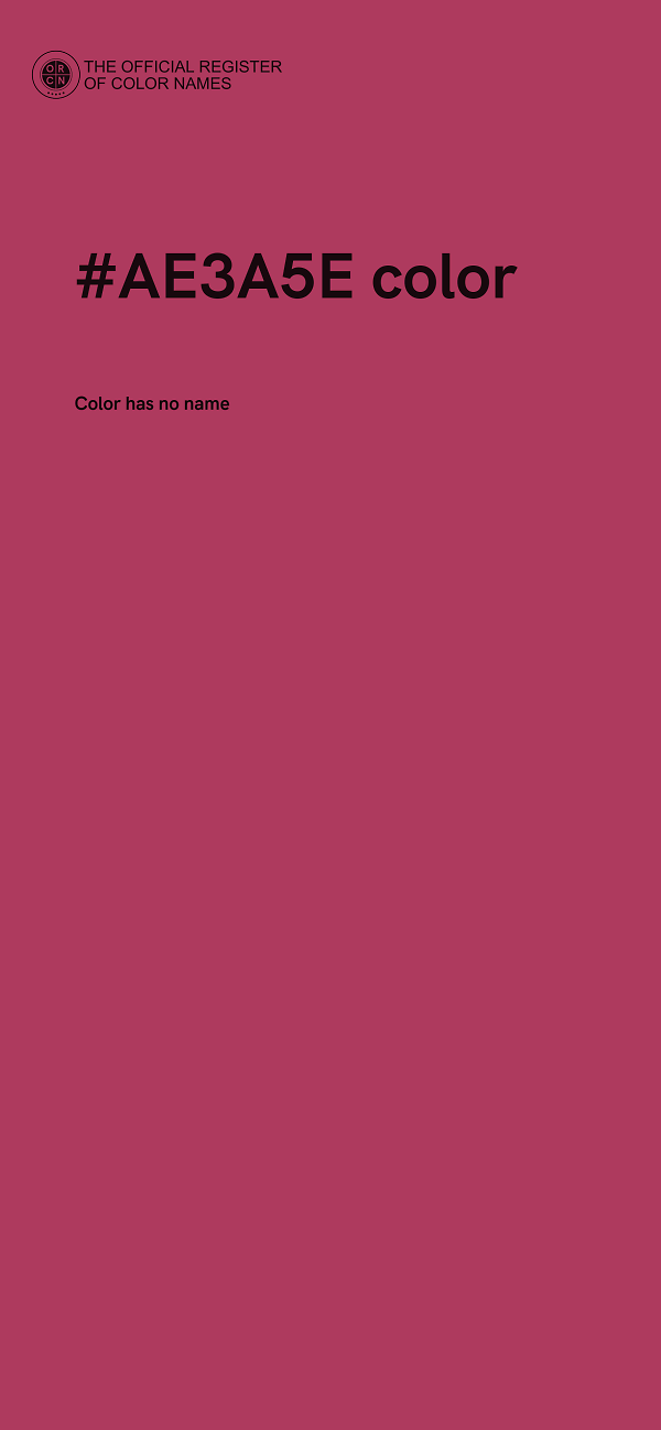 #AE3A5E color image